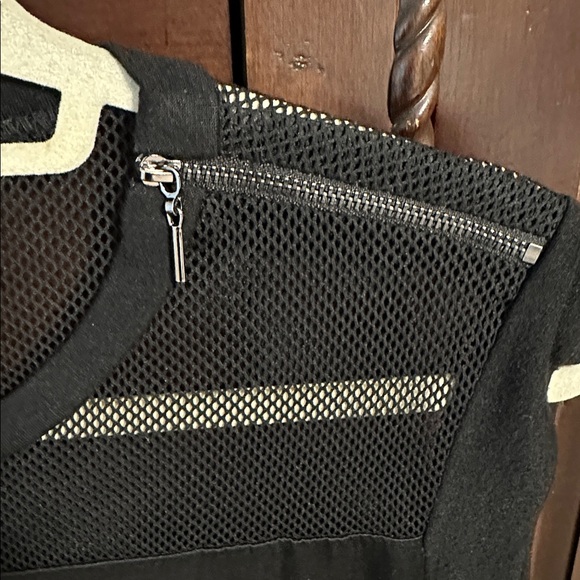 Rebecca Taylor Black Silk and Mesh Top - Picture 2 of 6